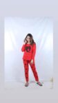 Ladies Soft Cotton Jersey PjSet (Red Heart)