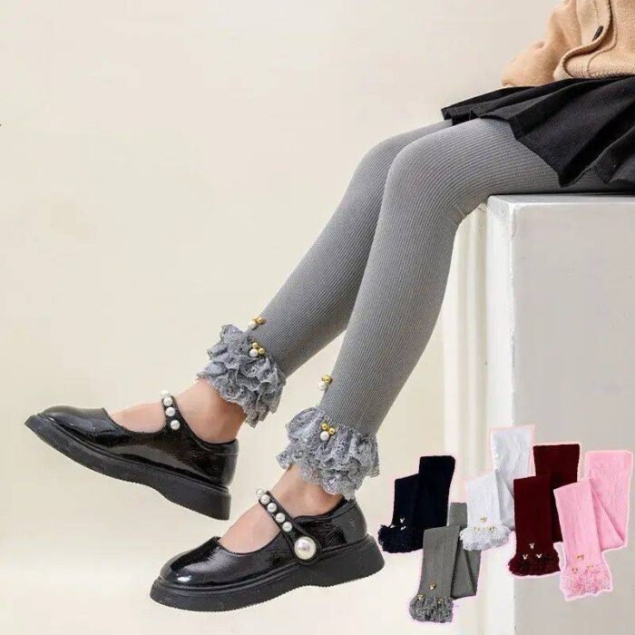 Mickey Beads Leggings for Girls