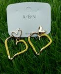 Mustard Heart Earrings