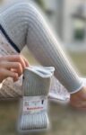 Unisex Woolen Leg and Knee Warmers pair (Silver Grey)